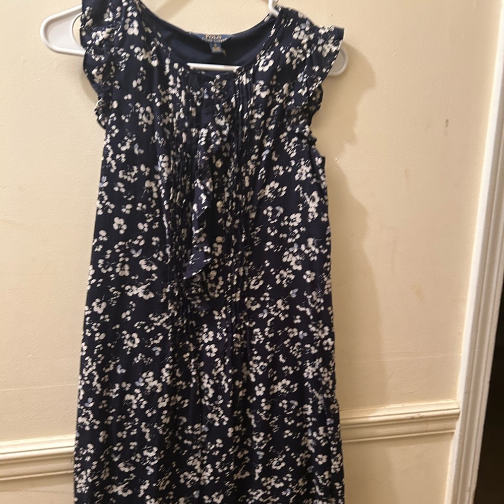 Polo by Ralph Lauren Navy and White Dress